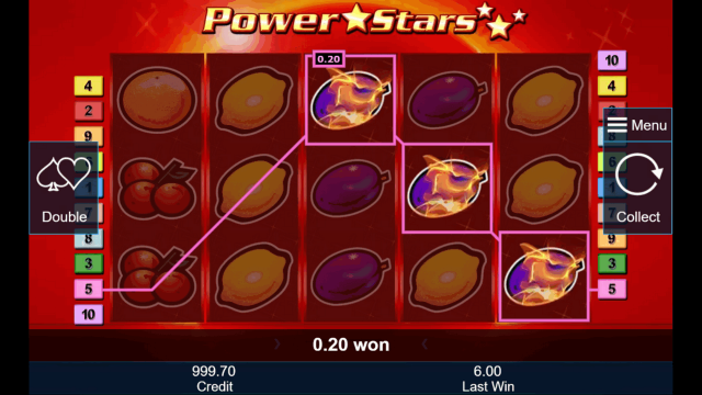 Игровой интерфейс Power Stars 6