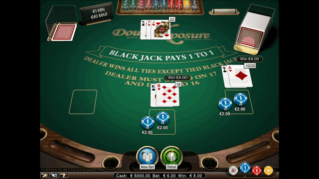 Игровой интерфейс Double Xposure Blackjack Pro Series 5
