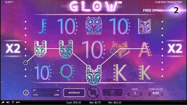 Игровой интерфейс Glow 9