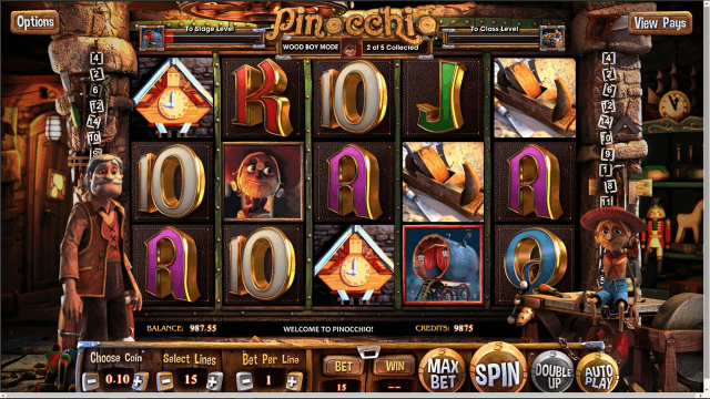 Бонусная игра Pinocchio 3